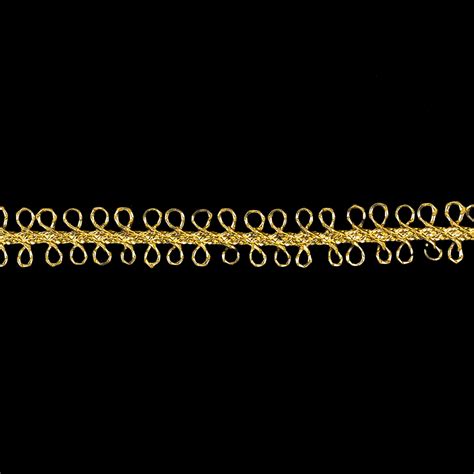 Metallic Gold Loopy Braided Trim 